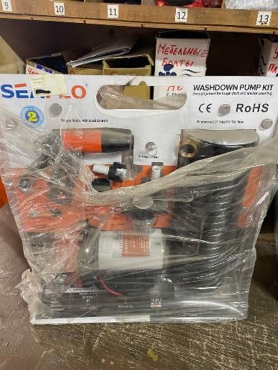 Комплект помывочный SeaFlo, 24 В, 18.9 л/мин, 70 PSI (4.8 бар), уцененный, арт. SFWP205007051_utsenka,          SeaFlo 