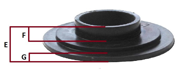 Втулка пластмассовая для катка 04-116-47, арт. 04-116-47,          SPI 