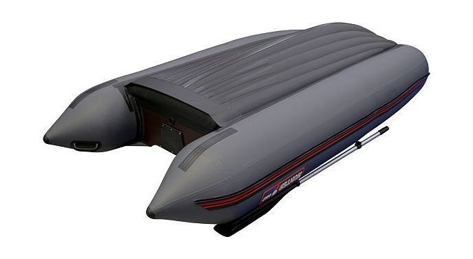 Надувная лодка ПВХ, Хантер 330 А НДНД, серый, арт. 330201,          Hunterboat 