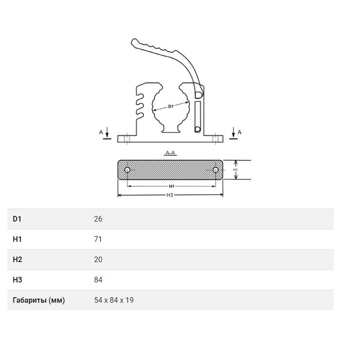 Крепеж универсальный , арт. 33-20-0059,          Полиуретан 