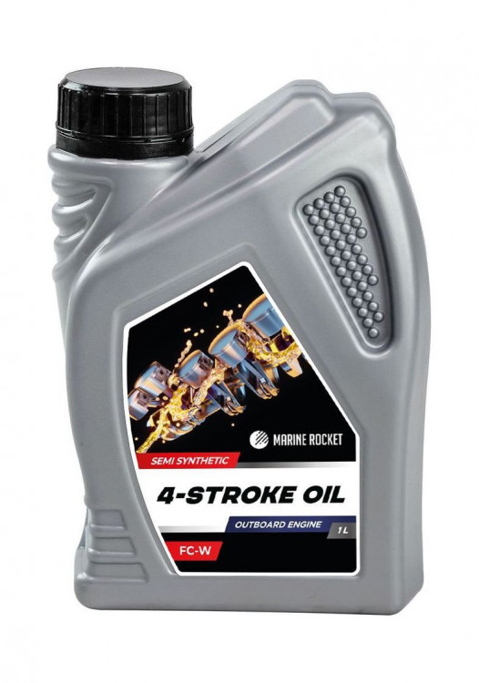 Масло 4-тактное полусинтетическое 10W40 Marine Rocket 1 л, арт. 4620136029926,          MARINE ROCKET 