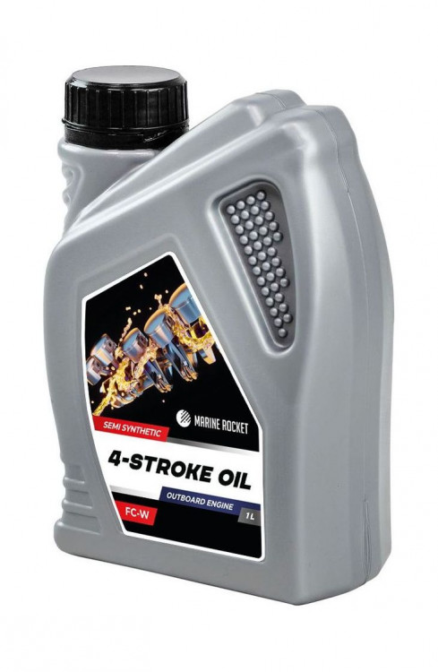 Масло 4-тактное полусинтетическое 10W40 Marine Rocket 1 л, арт. 4620136029926,          MARINE ROCKET 