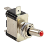 Тумблер двухпозиционный ON-OFF 12 В/20А 3P с подсветкой, красный, арт. MR07DR,          Marine Rocket 
