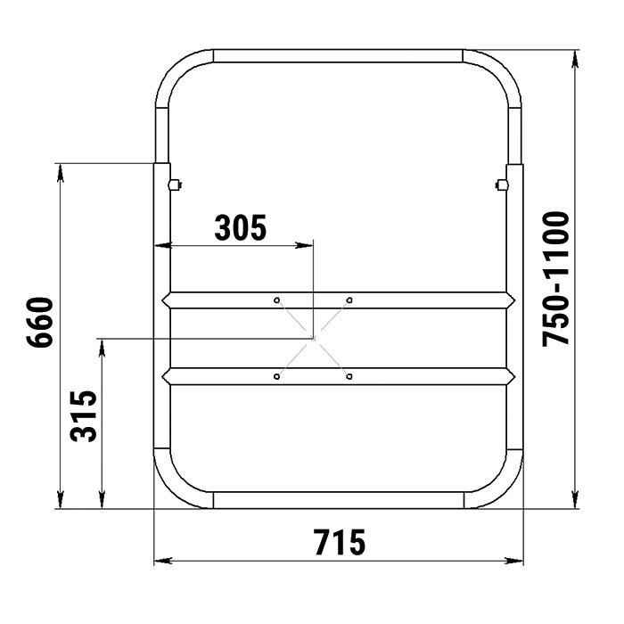 Рама под сидение в надувных лодках с надувным дном АМГ5, арт. 050207T,          Техномарин 