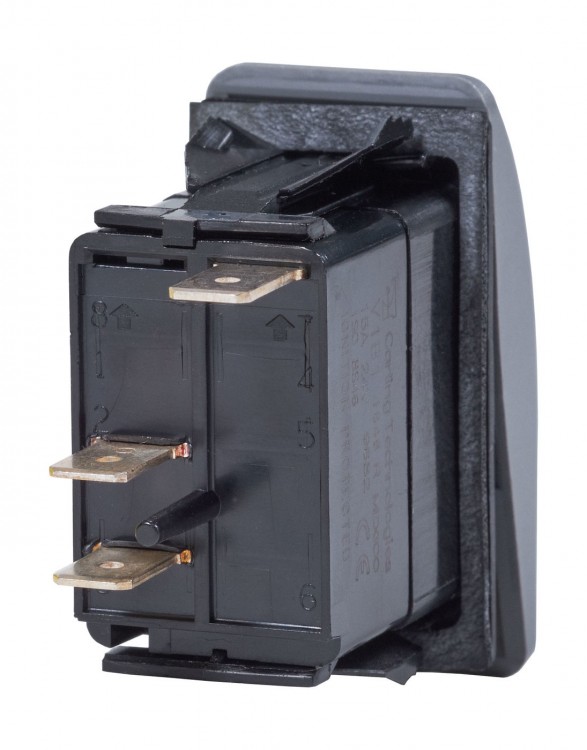 Переключатель двухпозиционный ON-OFF 12В/20А с подсветкой, серая клавиша, арт. 8230B,          Blue sea  Переключатель двухпозиционный ON-OFF 12В/20А с подсветкой, серая клавиша, арт. 8230B,          Blue sea