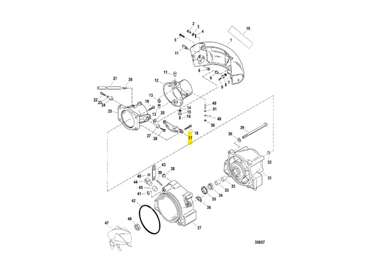 Анод SPORTJET (Алюминиевый) (833163A1; 833163; 833163C) (Quicksilver), арт. 833163A1,          MERCURY 