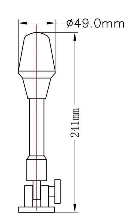 Огонь топовый на стойке 241 мм, светодиодный, арт. 01115-LD,          AAA  Огонь топовый на стойке 241 мм, светодиодный, арт. 01115-LD,          AAA