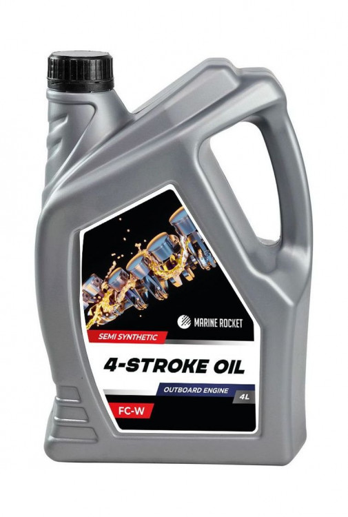 Масло 4-тактное полусинтетическое 10W40 Marine Rocket 4 л, арт. 4620136030564,          MARINE ROCKET 