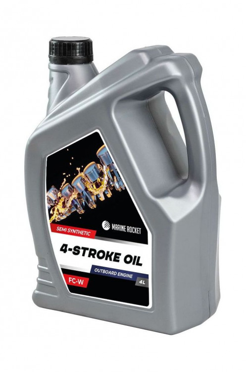 Масло 4-тактное полусинтетическое 10W40 Marine Rocket 4 л, арт. 4620136030564,          MARINE ROCKET 