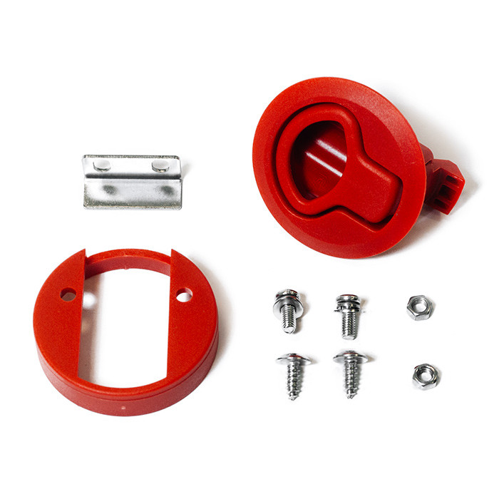 Замок потайной SUNFINE, красный пластик, арт. SF31113R,          SUNFINE MARINE 