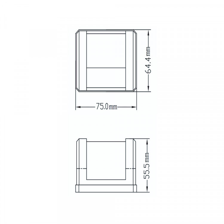Огонь ходовой (бортовой) AAA накладной, пластик, светоидиодный, белый, арт. SK-00131-WLD-ts,          AAA 