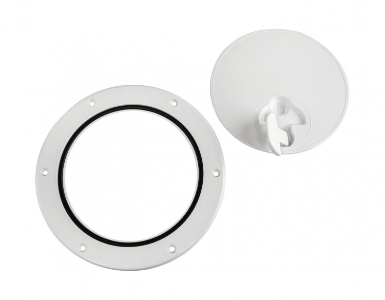 Лючок палубный 190 мм, белый, арт. 42791,          Nuova Rade  Лючок палубный 190 мм, белый, арт. 42791,          Nuova Rade