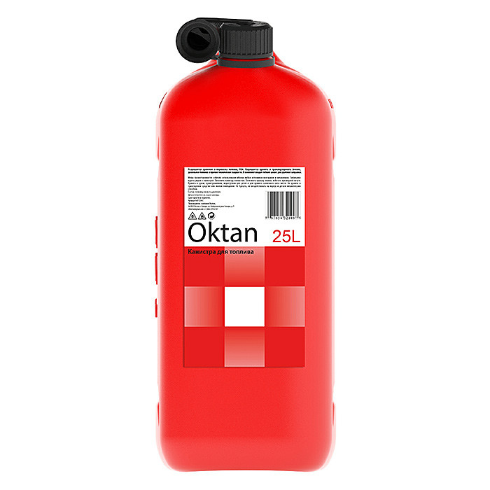Канистра для бензина 25л с заливным устройством CLASSIC, арт. 25.01.01.00-1,          Oktan 