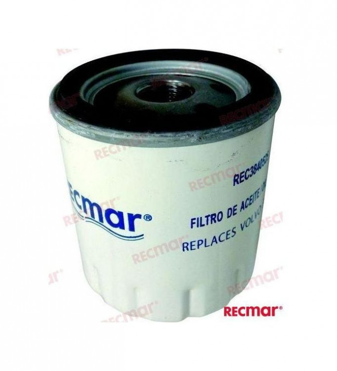 Фильтр маслянный Volvo Penta D1-30/D2-40-75/MD2030-40, Recmar, арт. 3840525_RM,          Recmar 