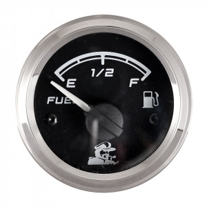 Указатель уровня топлива, 240-33 Oм, черный циферблат