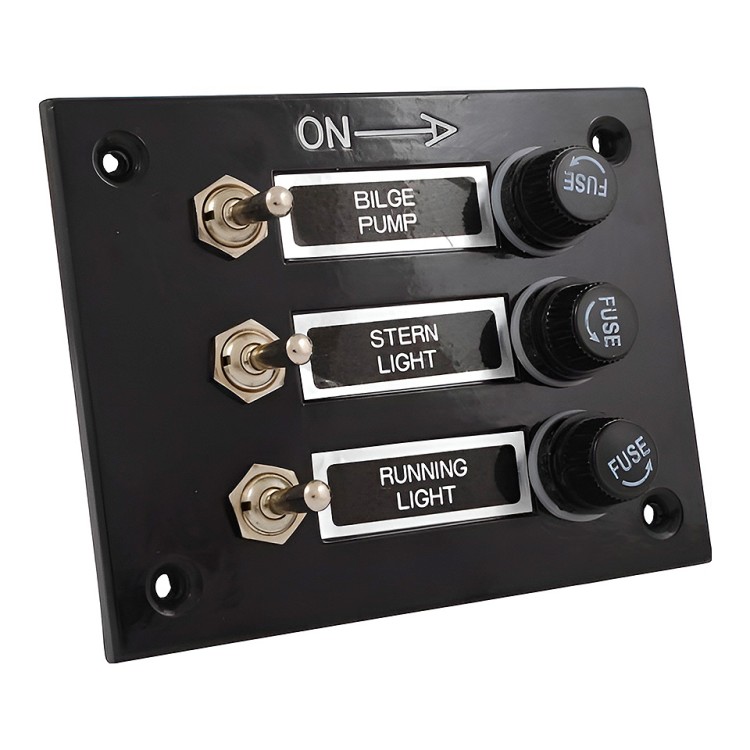 Панель выключателей, 3 тумблера, 3 плавких предохр, арт. 10006050,          TMC 