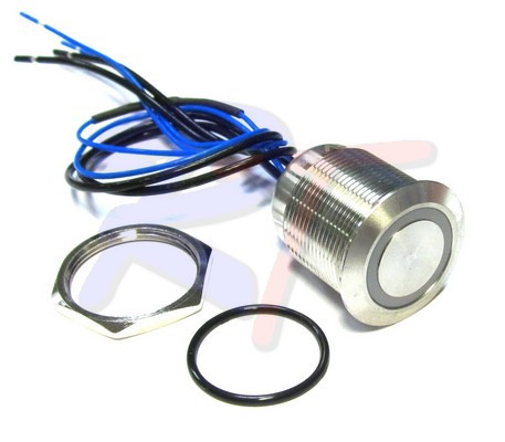 Переключатель кнопочный, RTJ-PB22BW, арт. RTJ-PB22BW,          Rivertec 