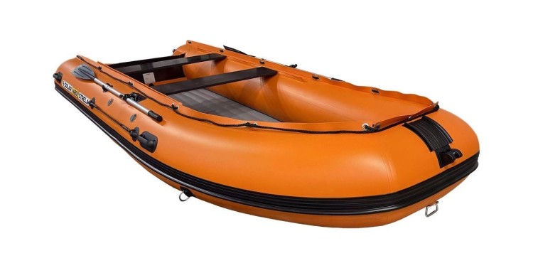 Надувная лодка ПВХ, SOLAR-420 Strela Jet tunnel, оранжевый, арт. SLR420jet_strela_orange,          SOLAR 