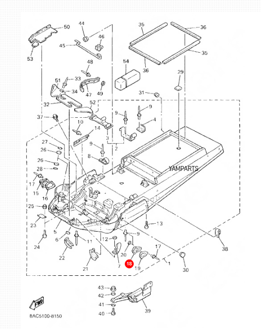 Пыльник рулевой тяги Yamaha VK 540 (левый) 8M6-2198F-00-00, арт. 8M6-2198F-00-00,          YAMAHA  Пыльник рулевой тяги Yamaha VK 540 (левый) 8M6-2198F-00-00, арт. 8M6-2198F-00-00,          YAMAHA