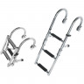 Лесенка складная, 3 ступени, поручни, арт. MR510123, MARINE ROCKET Лесенка складная, 3 ступени, поручни, арт. MR510123, MARINE ROCKET