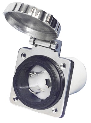 Розетка электрическая брызгозащищенная, 50 A