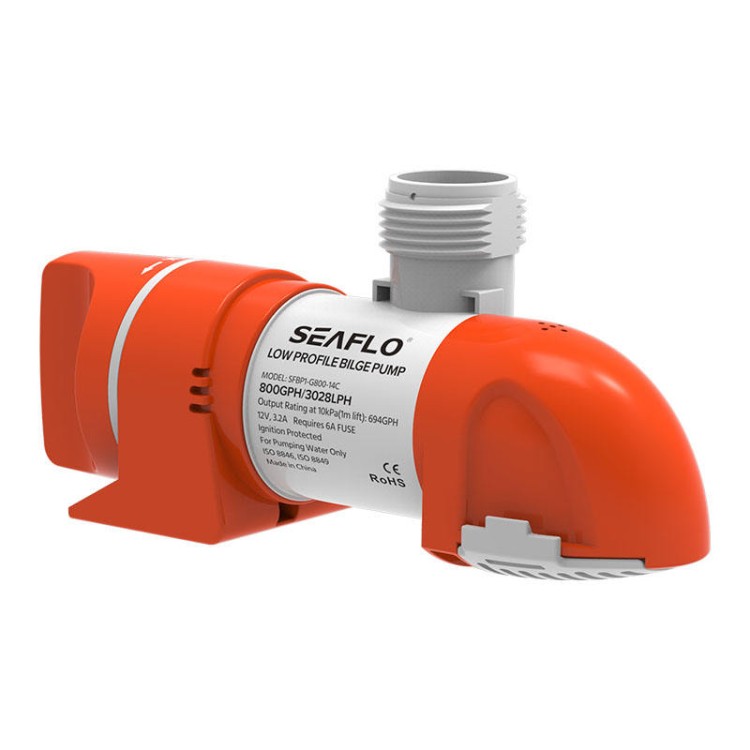 Низкопрофильная автоматическая трюмная помпа, 70 л/мин, 12 В, срабатывание по току, арт. 10267486,          SeaFlo 