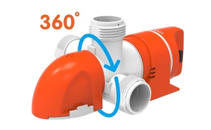 Низкопрофильная автоматическая трюмная помпа, 70 л/мин, 12 В, срабатывание по току, арт. 10267486,          SeaFlo 