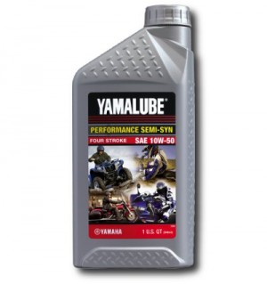 Yamalube SAE 10W-50, полусинтетическое масло универсальное для 4-тактных двигателей, 946 мл, LUB10W50SS12