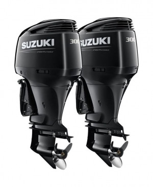 Спарка из 2 моторов Suzuki DF300APX, черные
