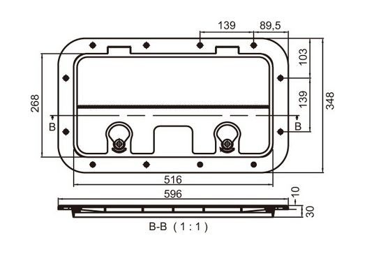 Люк смотровой 600 х 350 мм, арт. C13711,          Easterner 