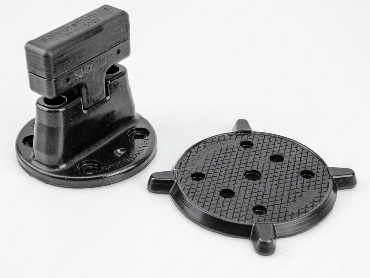 Крепление для канистры Экстрим “Т-зажим” с подложкой, черный, 36-20-002-poly, арт. 36-20-002-poly,          Полиуретан 