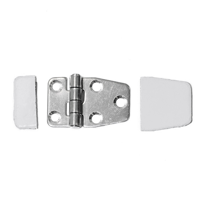 Петля неразъемная SUNFINE с накладкой 59x40x2 мм, асимметричная, арт. SF31043,          SUNFINE MARINE 