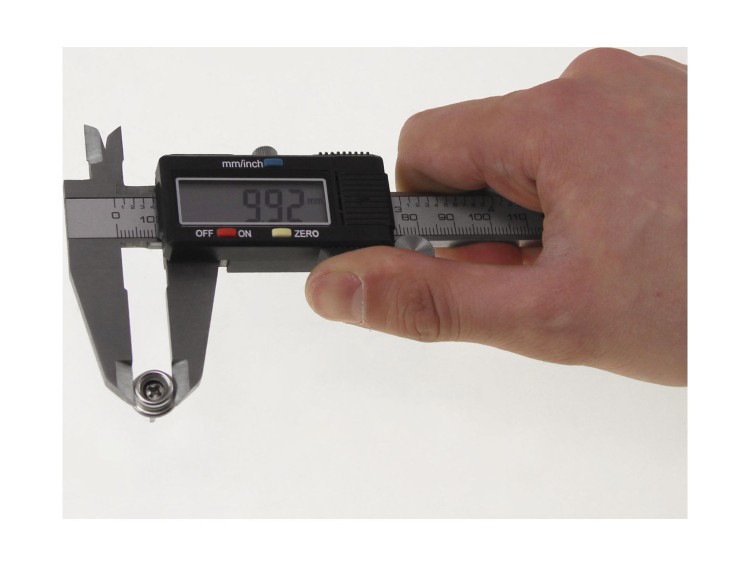 Нижняя часть кнопки DOT на шурупе 15.88 мм с буром, материал кнопка, никелированная латунь, шуруп - нержавеющий, арт. 93X81030172A,          DOT 