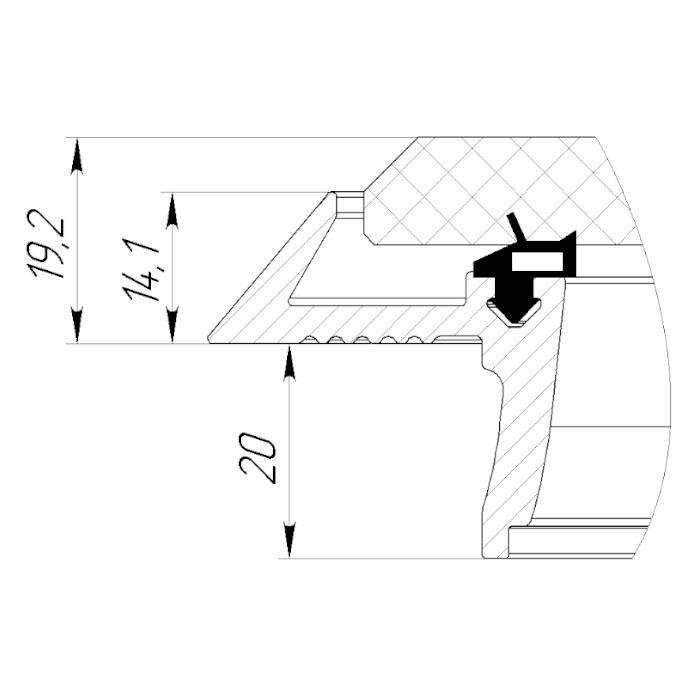 Люк палубный безрамный Пеликан 475x475 R75, арт. 030812T,          Техномарин 