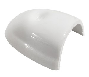 Торцевая накладка для привального бруса 30 мм, белая