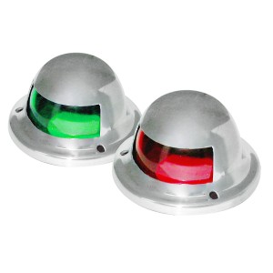 Навигационные огни, горизонтальный монтаж, нерж. сталь, пара