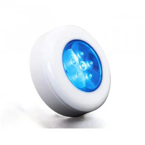 Светильник интерьерный светодиодный, пластиковый корпус, синий свет 