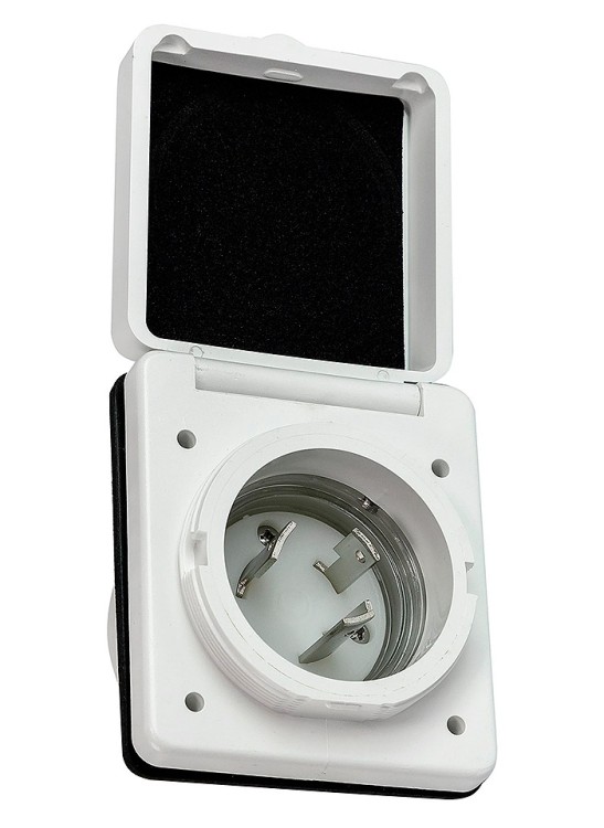 Розетка влагозащищенная, пластик,  30 А, арт. 10253943,          Osculati 