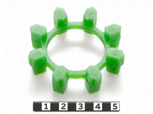 POLY-NORM 28 вставка муфты KTR, эластичная, M80/зеленый, эластомерное кольцо 8 зубьев, 33-99-90610-poly 
