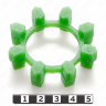POLY-NORM 28 вставка муфты KTR, эластичная, M80/зеленый, эластомерное кольцо 8 зубьев, 33-99-90610-poly  
