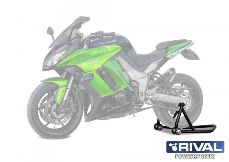 Мотоподкат задний разборный универсальный + комплект крепежа, арт. 444.0088.1-riv,          Rival 