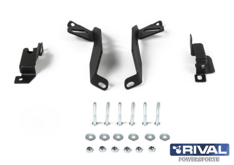 Комплект кронштейнов для адаптации к старому бамперу Stels Росомаха (2014-2017) / Viking (2015-2018) + комплект крепежа, арт. 444.6739.1,          Rival  Комплект кронштейнов для адаптации к старому бамперу Stels Росомаха (2014-2017) / Viking (2015-2018) + комплект крепежа, арт. 444.6739.1,          Rival