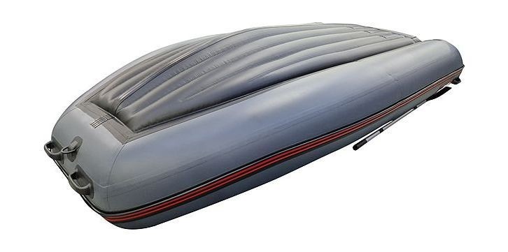 Надувная лодка ПВХ, Хантер 390 А НДНД, серый, арт. 390201,          Hunterboat 