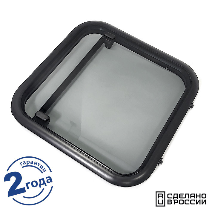 Люк палубный сдвижной Альбатрос 580х580 (черное исполнение), арт. 030801BT,          Техномарин 