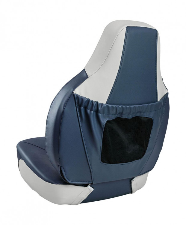 Кресло складное мягкое FISH PRO, цвет серый/синий, арт. MR10300GB,          Marine Rocket 