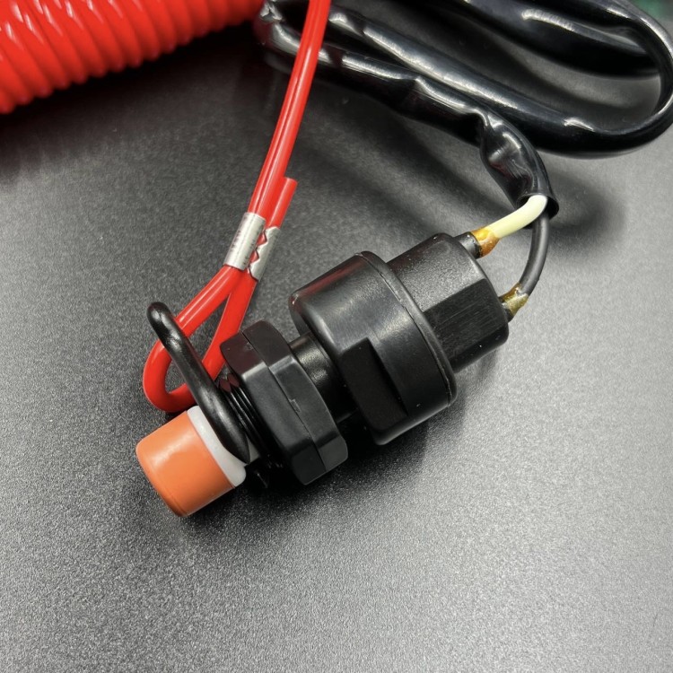 Кнопка аварийной остановки двигателя с чекой Yamaha 9.9-250, F4-350 (Osaka), арт. 65W-82575-01-00-TW,          OSAKA 