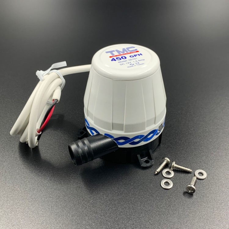 Помпа осушительная 450GPH (12V) (1703.25 л/ч) (TMC), арт. 1003412,          РРЦ РАЗНОЕ 
