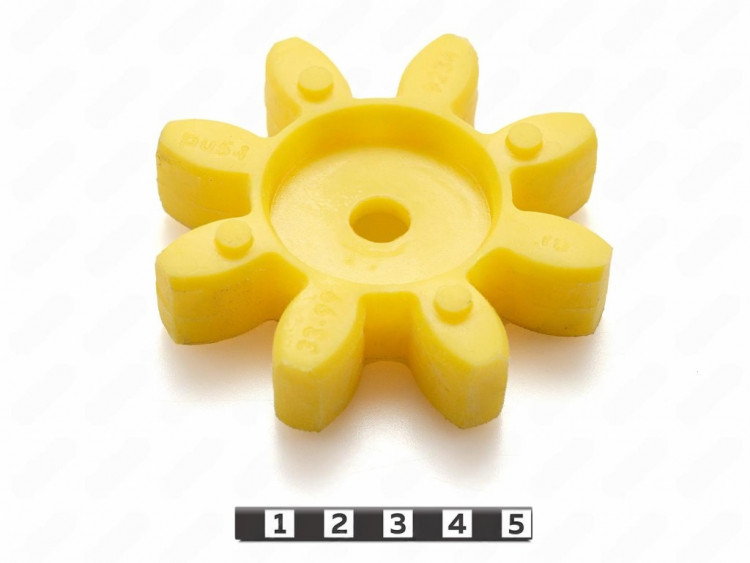 Эластичный элемент муфты ROTEX GS, аналог ROTEX GS 38 , M95/желтый, арт. 33-99-9234-poly,          Полиуретан 