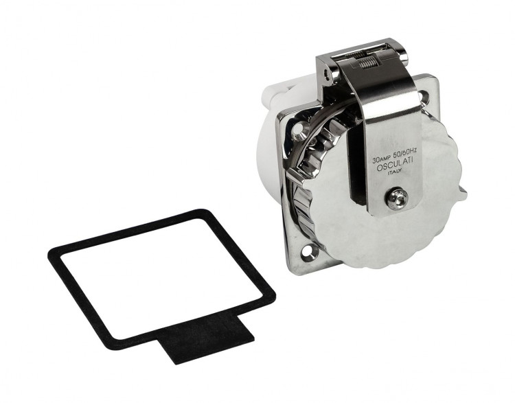 Розетка берегового питания, 30А, арт. 14-330-00,          Osculati 