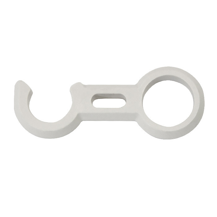 Крючок фиксатор трапа 22мм белый, арт. 040545WT,          Техномарин 